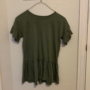 Kids XL(14/16) green shirt with little skirt on the bottom